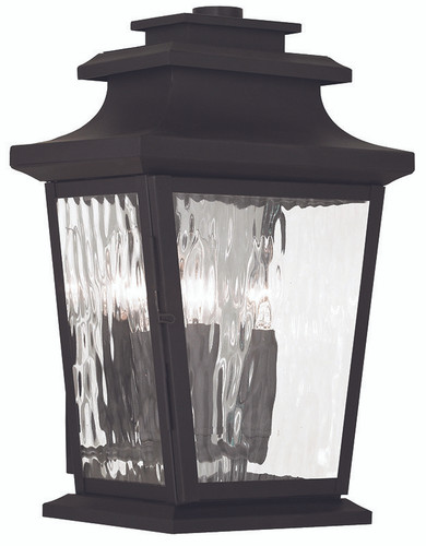 Hathaway 3 Light Bronze Outdoor Wall Lantern (20257-07)