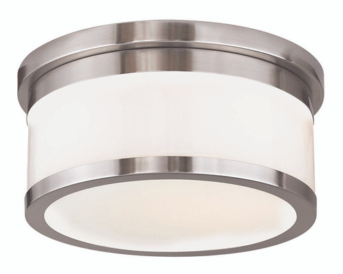 Stafford 2 Light Brushed Nickel Ceiling Mount (65502-91)