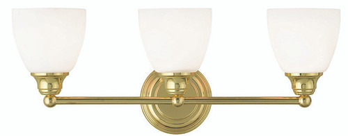 Somerville 3 Light Polished Brass Bath Vanity (13663-02)