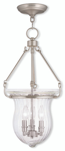 Andover 3 Light Brushed Nickel Pendant (50944-91)