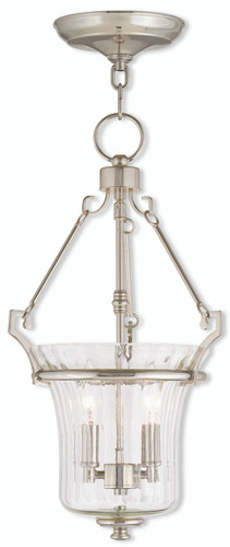 Cortland 2 Light Polished Nickel Pendant (50922-35)