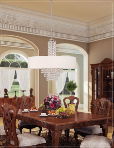 Carlisle 5 Light Brushed Nickel Chandelier (51034-91)