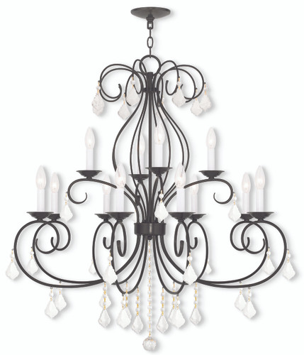 Donatella 12 Light English Bronze Chandelier (50770-92)