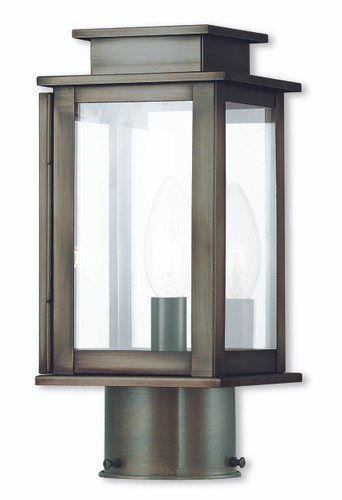 Princeton 1 Light Vintage Pewter Outdoor Post Top Lantern (20201-29)