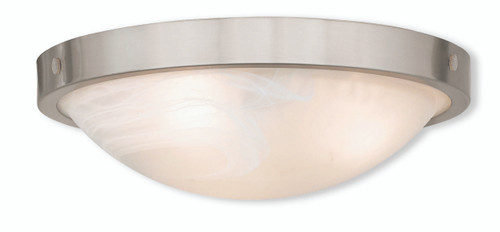 New Brighton 3 Light Brushed Nickel Ceiling Mount (73952-91)