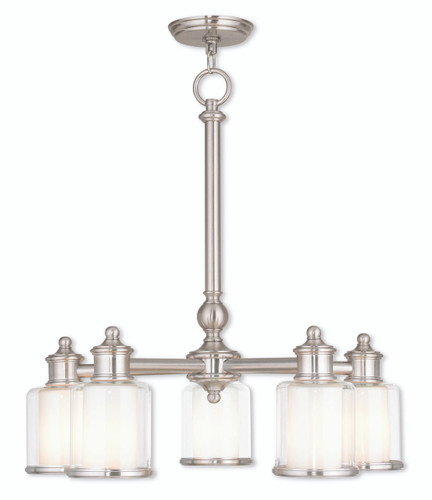 Middlebush 5 Light Brushed Nickel Dinette Chandelier (40204-91)