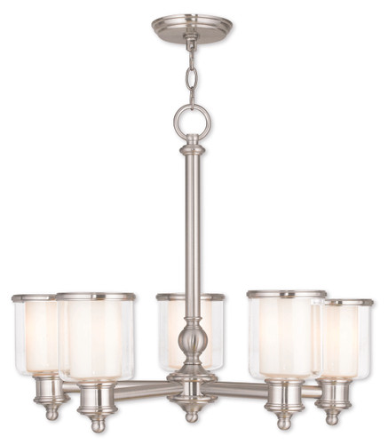 Middlebush 5 Light Brushed Nickel Chandelier (40205-91)