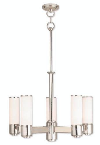 Weston 5 Light Polished Nickel Dinette Chandelier (52105-35)