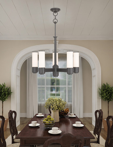 Weston 5 Light English Bronze Dinette Chandelier (52105-92)