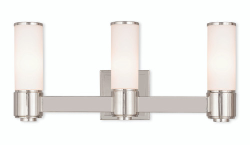 Weston 3 Light Polished Nickel Ada Wall Sconce/ Bath Vanity (52123-35)