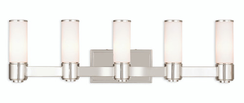 Weston 5 Light Polished Nickel Ada Wall Sconce/ Bath Vanity (52125-35)