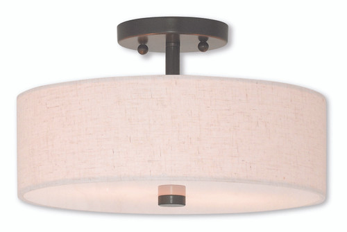 Meridian 2 Light English Bronze Ceiling Mount (52134-92)