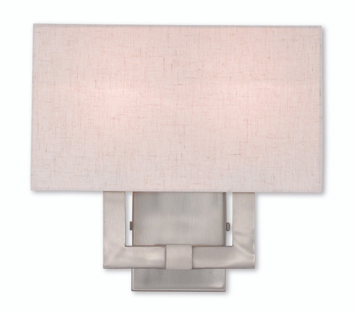 Meridian 2 Light Brushed Nickel Ada Wall Sconce (52132-91)