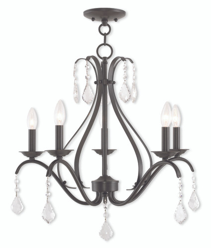 Caterina 5 Light English Bronze Chandelier (40845-92)