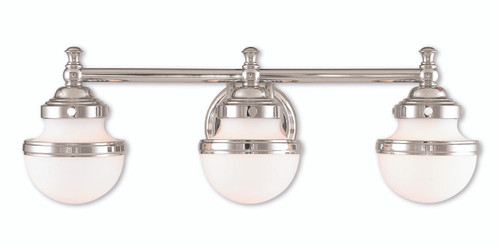 Oldwick 3 Light Polished Chrome Bath Vanity (5713-05)