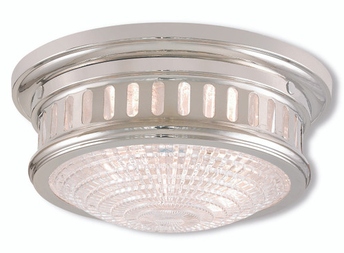Berwick 2 Light Polished Nickel Ceiling Mount (73051-35)