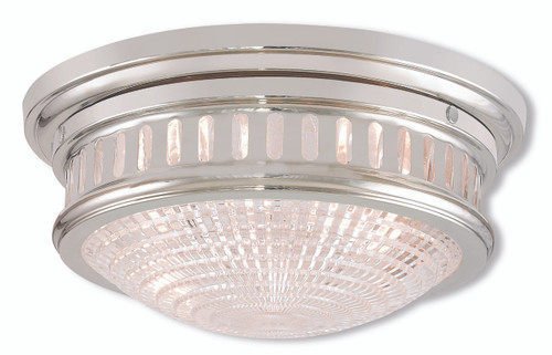 Berwick 2 Light Polished Nickel Ceiling Mount (73052-35)