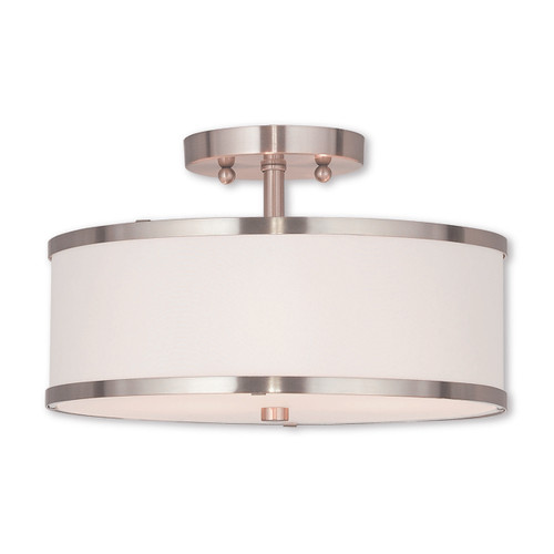 Park Ridge 2 Light Brushed Nickel Ceiling Mount (62627-91)