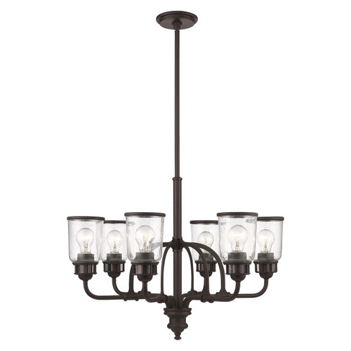 Lawrenceville 6 Light Bronze Chandelier (40026-07)