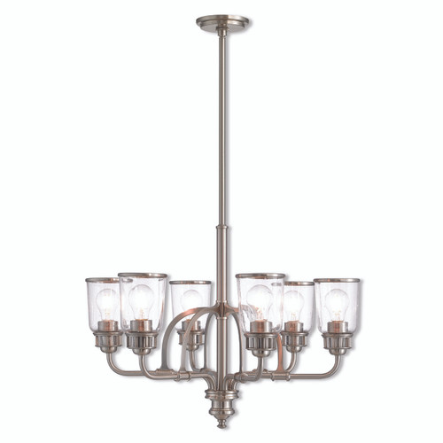Lawrenceville 6 Light Brushed Nickel Chandelier (40026-91)