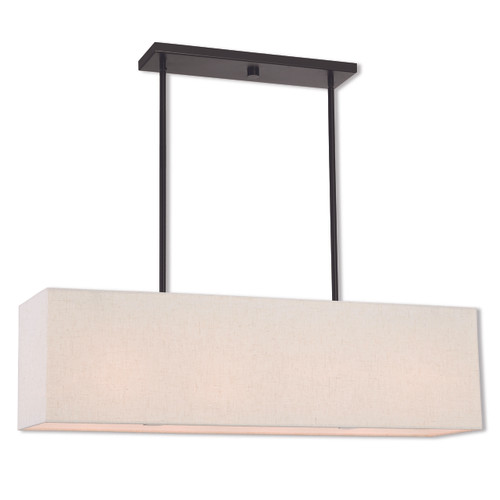 Summit 4 Light English Bronze Linear Chandelier (41156-92)