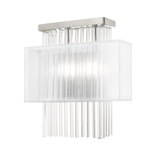 Alexis 2 Light Brushed Nickel Ada Wall Sconce (41148-91)