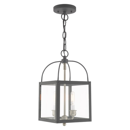 Milford 2 Light Scandinavian Gray Mini Pendant (4041-76)
