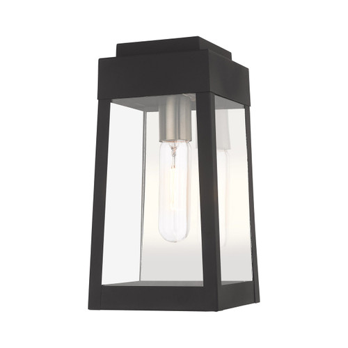 Oslo 1 Light Black Outdoor Wall Lantern (20852-04)