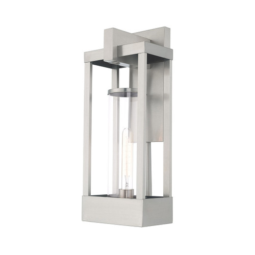 Delancey 1 Light Brushed Nickel Outdoor Wall Lantern (20993-91)