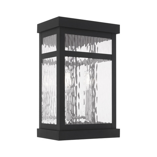 Hopewell 2 Light Black Outdoor Wall Lantern (20524-04)