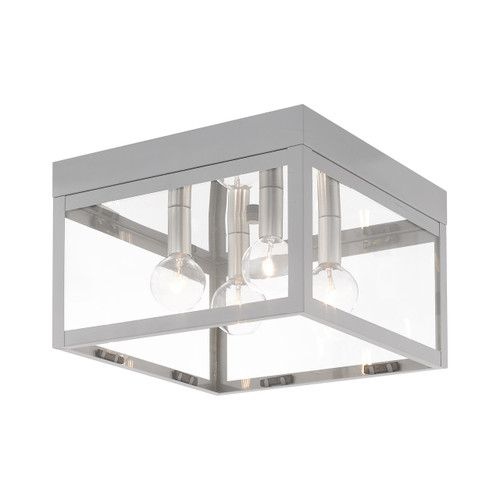 Nyack 4 Light Nordic Gray Outdoor Ceiling Mount (20589-80)