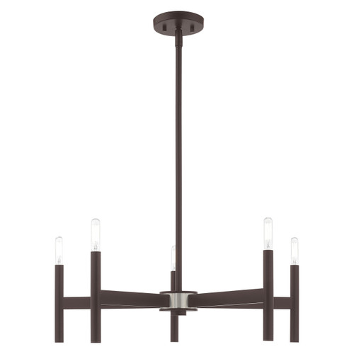 Copenhagen 5 Light Bronze Chandelier (51175-07)