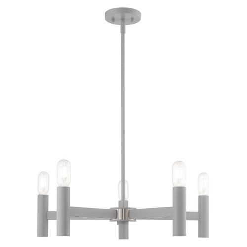 Copenhagen 5 Light Nordic Gray Chandelier (51135-80)