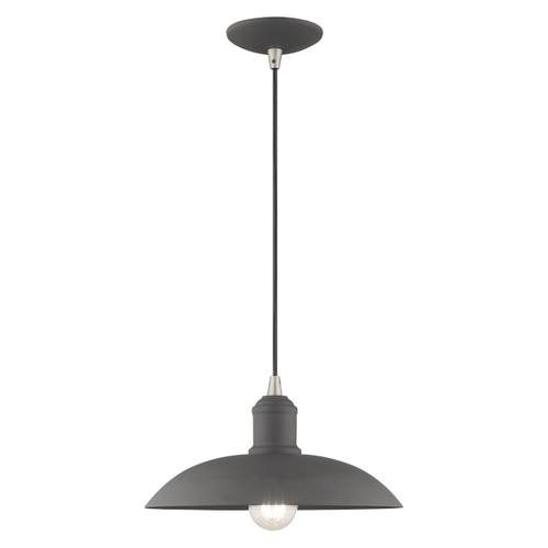 Metal Shade Mini Pendants 1 Light Scandinavian Gray Mini Pendant (41193-76)