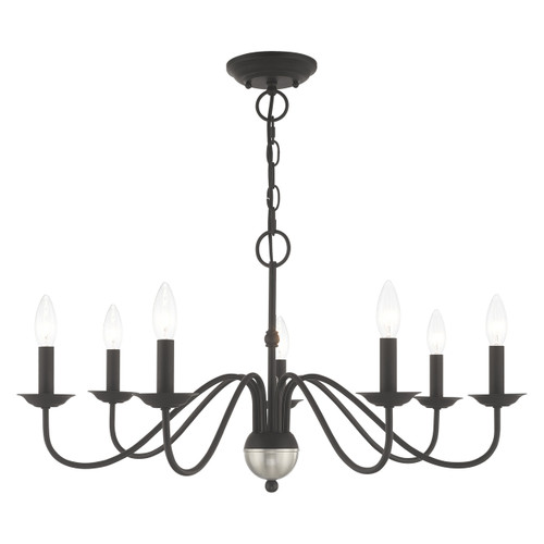 Windsor 7 Light Black Chandelier (52167-04)