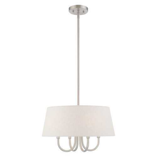 Belclaire 4 Light Brushed Nickel Pendant Chandelier (50804-91)