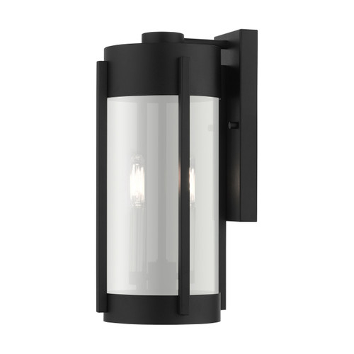 Sheridan 2 Light Black Outdoor Wall Lantern (22382-04)