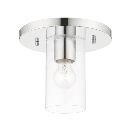 Zurich 1 Light Polished Chrome Flush Mount (45471-05)