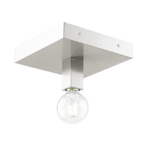Solna 1 Light Brushed Nickel Flush Mount (49210-91)