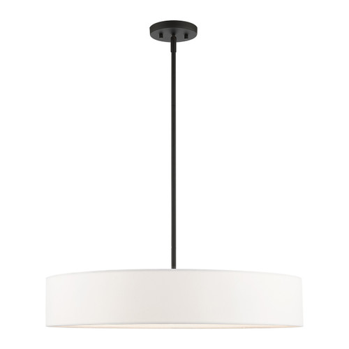 Venlo 5 Light Black With Brushed Nickel Accents Pendant (46925-04)
