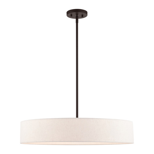 Venlo 5 Light Bronze With Antique Brass Accents Pendant (46035-07)