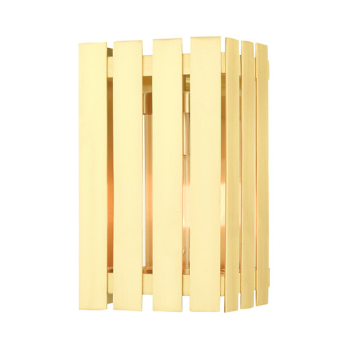 Greenwich 1 Light Satin Brass Outdoor Wall Lantern (20751-12)