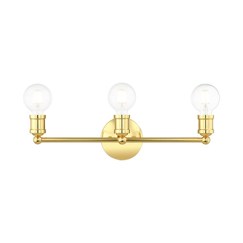 Lansdale 3 Light Polished Brass Vanity Sconce (16713-02)