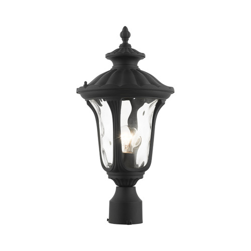 Oxford 1 Light Textured Black Outdoor Post Top Lantern (7848-14)