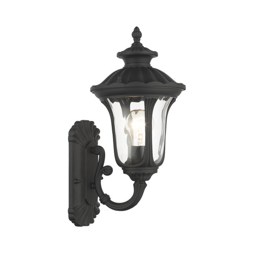 Oxford 1 Light Textured Black Outdoor Wall Lantern (7850-14)