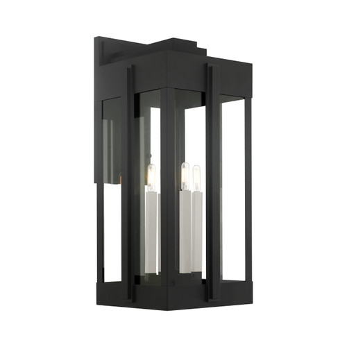 Lexington 4 Light Black Outdoor Wall Lantern (27716-04)