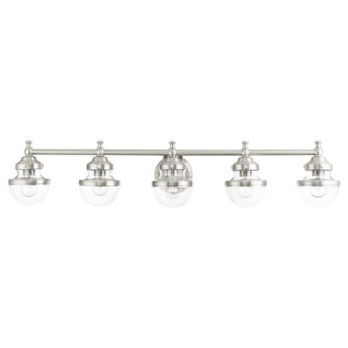 Oldwick 5 Light Brushed Nickel Vanity Sconce (17415-91)