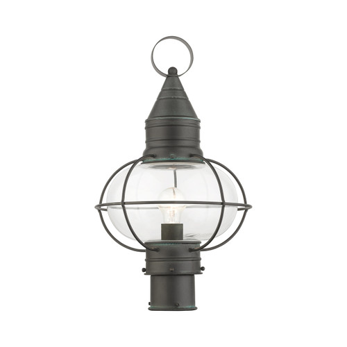 Newburyport 1 Light Charcoal Outdoor Post Top Lantern (26905-61)