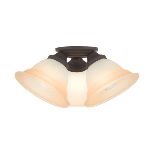 Wynnewood 3 Light Bronze Flush Mount (40729-07)