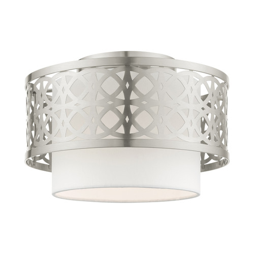 Calinda 1 Light Brushed Nickel Semi Flush (49862-91)